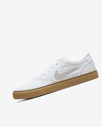 Nike SB Chron 2 Lona Blancos Blancos Marrom Claro Beige Claro | MX 4638